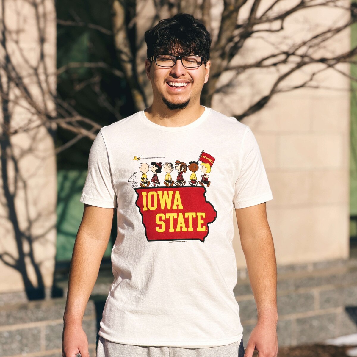 Peanuts x Iowa State White The Gang Short Sleeve T-Shirt